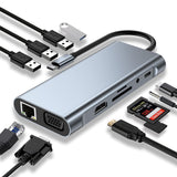 🔌💻 ADAPTADOR 11 EN 1 – CONECTIVIDAD COMPLETA PARA TU LAPTOP 💻🔌