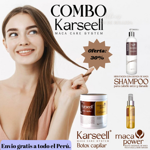 Mascarilla capilar de colágeno Karseell + champú capilar + aceite de argán