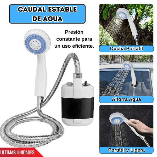 🔋 Ducha Portátil con Batería Recargable: Tu Salvación al Aire Libre