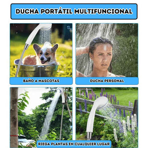 🔋 Ducha Portátil con Batería Recargable: Tu Salvación al Aire Libre