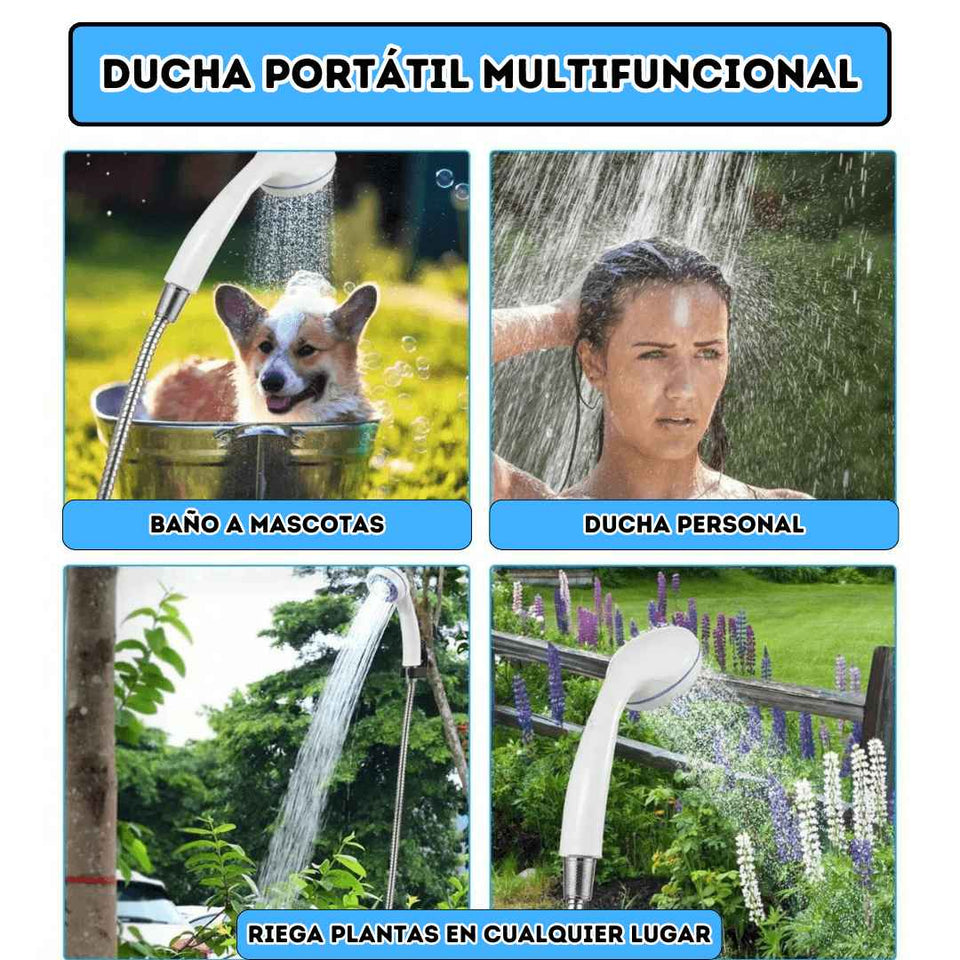 🔋 Ducha Portátil con Batería Recargable: Tu Salvación al Aire Libre